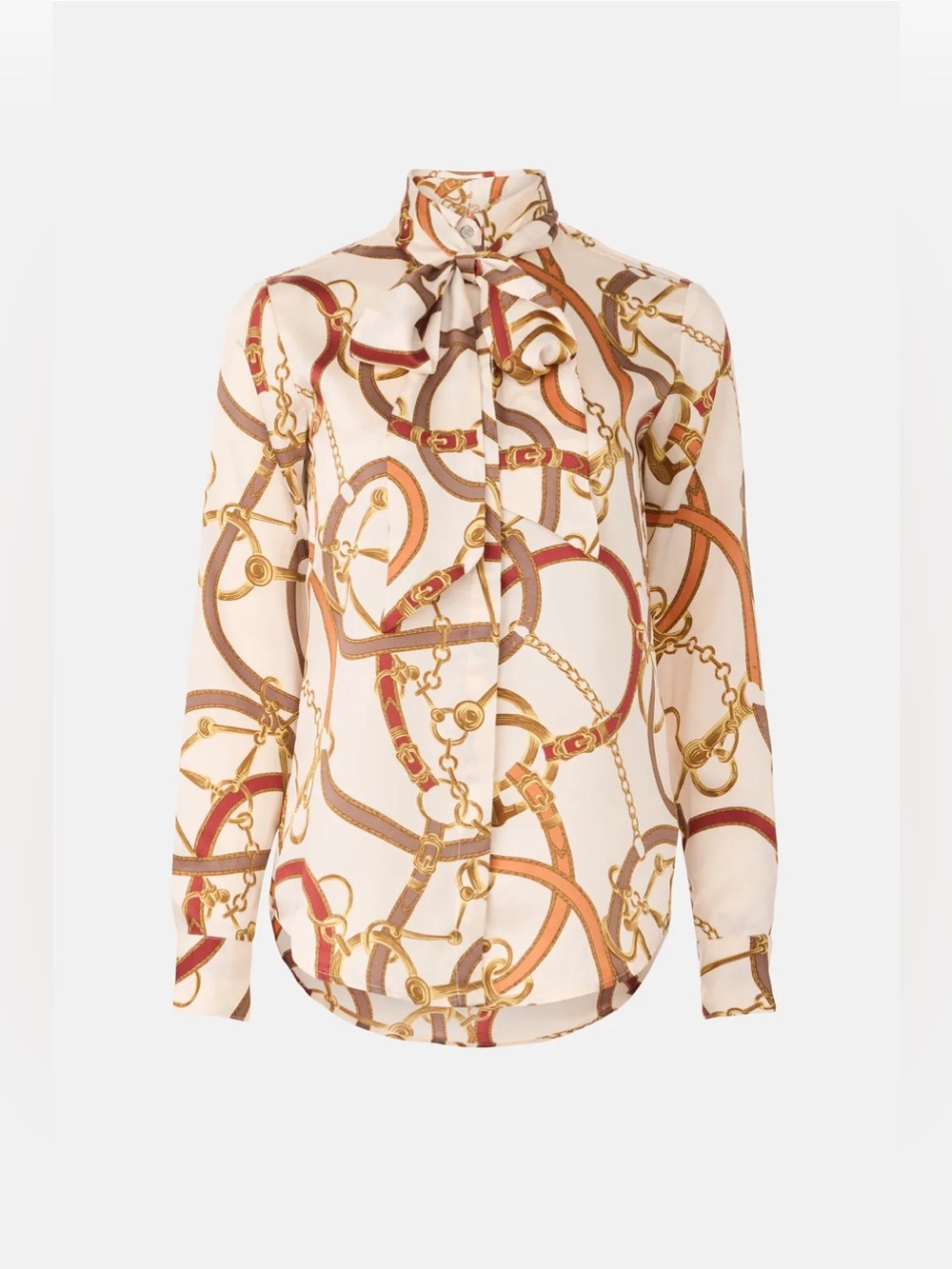 *Flawed RTR Ralph Lauren Kristy Equestrian Button down Blouse (0459) - Picture 5 of 10
